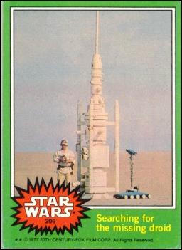 Star Wars: Series 4 (Base Set) card 206 Searching for the missing droid