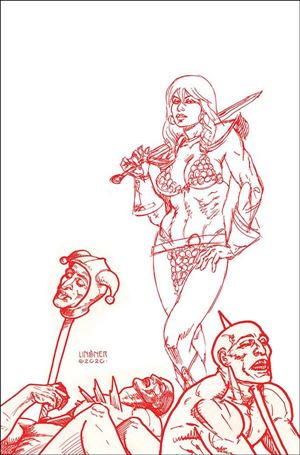 Red Sonja (2019) issue 23-O Joseph Michael Linsner 1:30 Red Line Virgin Cover