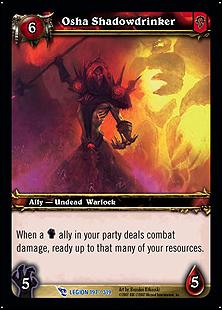World of Warcraft: March of the Legion (Base Set) card 197 Osha Shadowdrinker