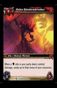World of Warcraft: March of the Legion (Base Set) card 197 Osha Shadowdrinker