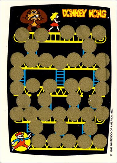 Donkey Kong (Scratch-Off Game Piece Subset) card nn2 Yellow