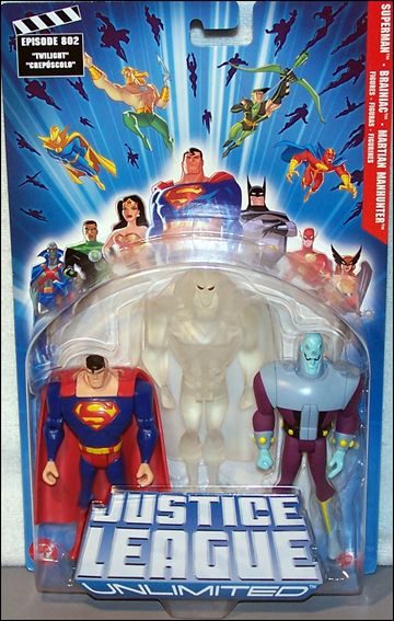 Justice League Unlimited (Animated) 3-packs figure 7-- Superman - Brainiac - Martian Manhunter 