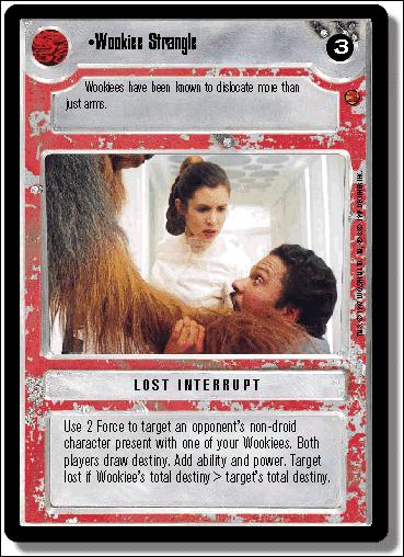 Star Wars: Cloud City Limited (Base Set) card 143 Wookiee Strangle