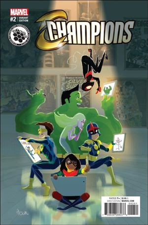 Champions (2016) issue 2-E Pascal Campion STEAM Cover