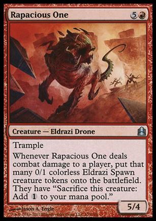 Magic the Gathering: Commander (Base Set) card 133 Rapacious One
