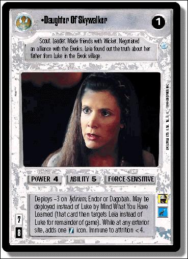 Star Wars: Endor Limited (Base Set) card 112 Daughter of Skywalker