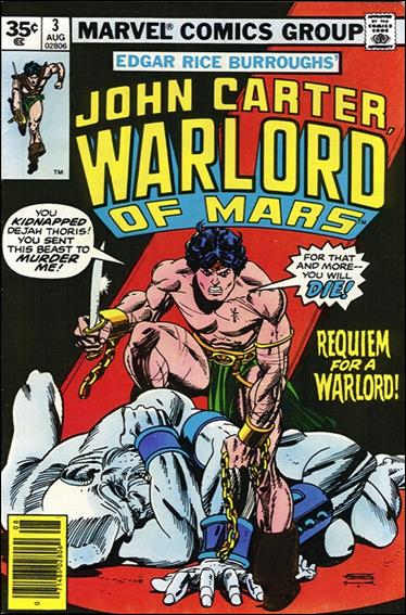 John Carter, Warlord of Mars (1977) issue 3-B 35 Cent Price Cover