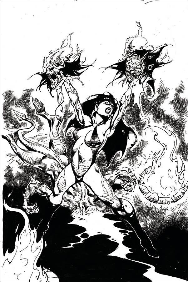 Vengeance of Vampirella (2019) issue 11-J Roberto Castro 1:21 Black & White Virgin Cover
