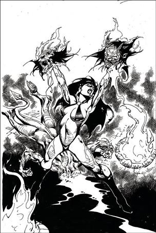 Vengeance of Vampirella (2019) issue 11-J Roberto Castro 1:21 Black & White Virgin Cover