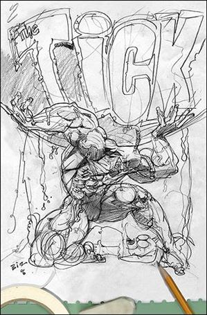 Tick's 20th Anniversary Special Edition issue 1-C Simon Bisley Sketch Cover