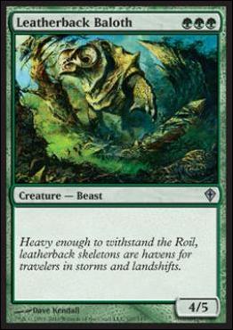 Magic the Gathering: Worldwake (Base Set) card 107 Leatherback Baloth