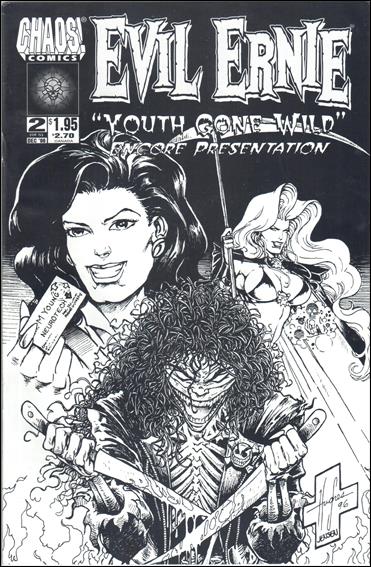 Evil Ernie: Youth Gone Wild issue 2-B Necro Edition Black & White Cover 1/2000