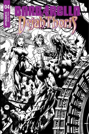 Barbarella / Dejah Thoris issue 4-I Zach Hsieh 1:40 Black & White Cover