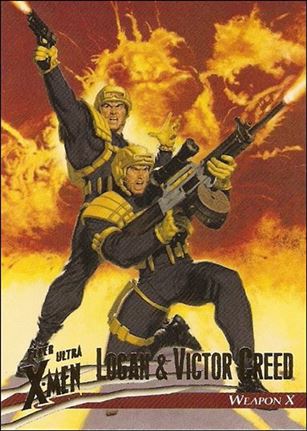 1996 Fleer Ultra X-Men: Wolverine (Base Set) card 9 Logan & Victor Creed