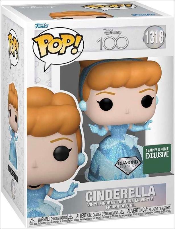 POP! Disney figure 1318-B Cinderella (Diamond) Barnes & Noble Exclusive