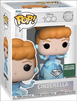 POP! Disney figure 1318-B Cinderella (Diamond) Barnes & Noble Exclusive