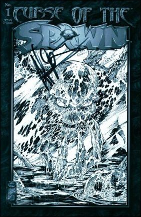 Curse of the Spawn issue 1-B Black and White Cover 