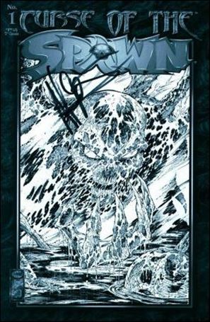 Curse of the Spawn issue 1-B Black and White Cover 