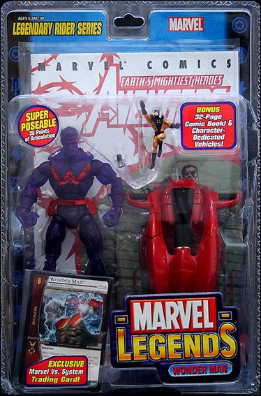 Marvel Legends (Legendary Riders Series) figure 10 Wonder Man (Ionic) 2-Pack (w/ Yellowjacket Figure)