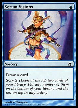 Magic the Gathering: Fifth Dawn (Base Set) card 36 Serum Visions