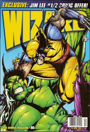 Wizard: The Comics Magazine issue 80 Leinil Francis Yu Wolverine & Hulk Cover