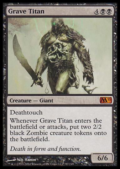 Magic the Gathering: 2011 Core Set (Base Set) card 97 Grave Titan
