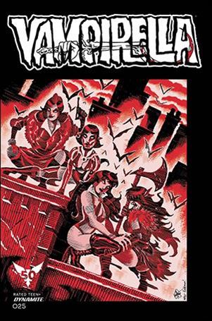 Vampirella (2019) issue 25-ZM Ken Haeser Metal Cover