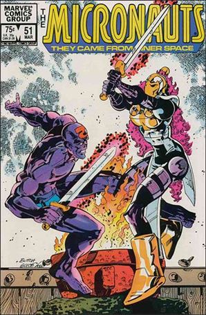 Micronauts (1979) issue 51 Wraparound Cover