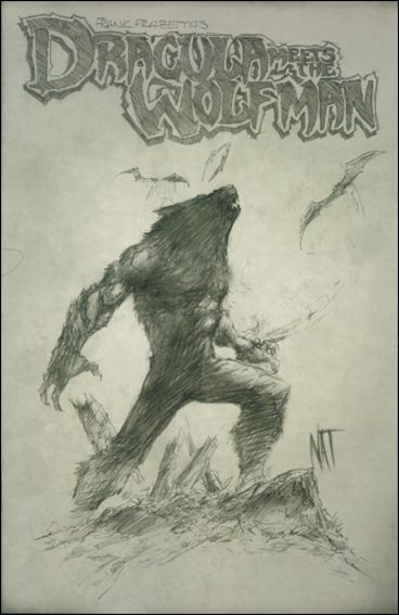 Frank Frazetta's Dracula Meets the Wolfman issue 1-C Nat Jones 1:25 Sketch Cover 