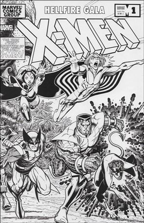 X-Men: Hellfire Gala issue 1-I Art Adams Ultimate Comics B/W Wrap Cover 1/750    