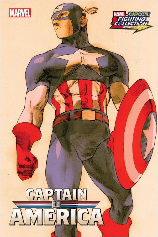 Captain America (2023) issue 16-B Bengus Marvel vs. Capcom Cover