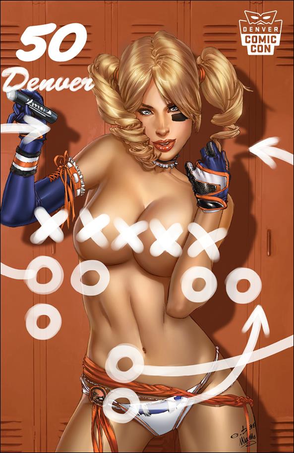 Grimm Fairy Tales Presents Wonderland issue 48-G E. Basaldua Denver Comic Con Blue Foil Cover 1/50