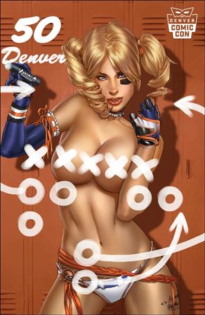 Grimm Fairy Tales Presents Wonderland issue 48-G E. Basaldua Denver Comic Con Blue Foil Cover 1/50