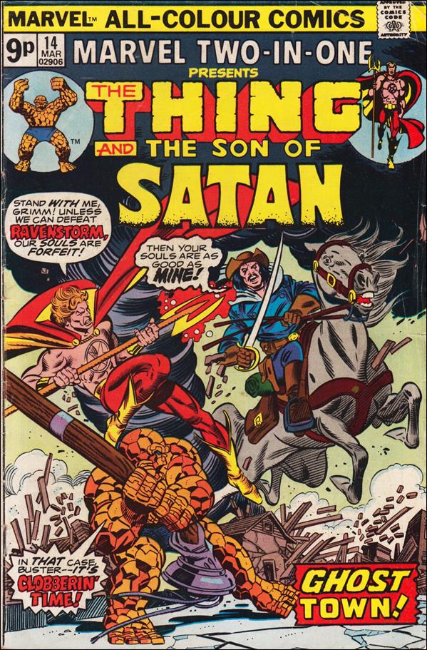 Marvel Two-in-One (1974) issue 14-B UK Price Cover