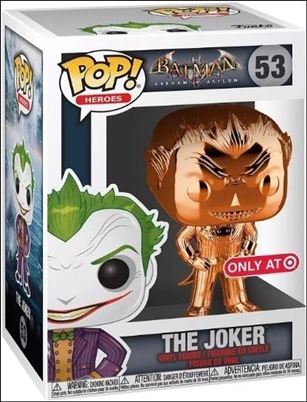 POP! Heroes figure 53-G The Joker (Orange Chrome) Target Exclusive