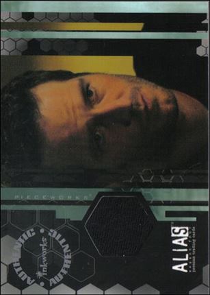 Alias: Season Four (Pieceworks Subset) card PW8 Black T-Shirt Worn By Michael Vartan