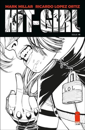 Hit-Girl (2018) issue 1-B Amy Reeder Black and White Cover