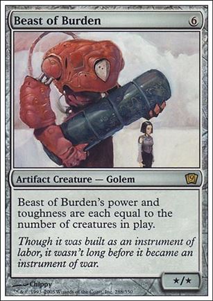 Magic the Gathering: 9th Edition (Base Set) card 288 Beast of Burden