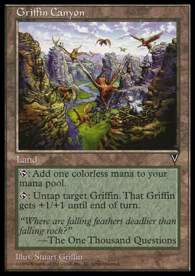 Magic the Gathering: Visions (Base Set) card 163 Griffin Canyon