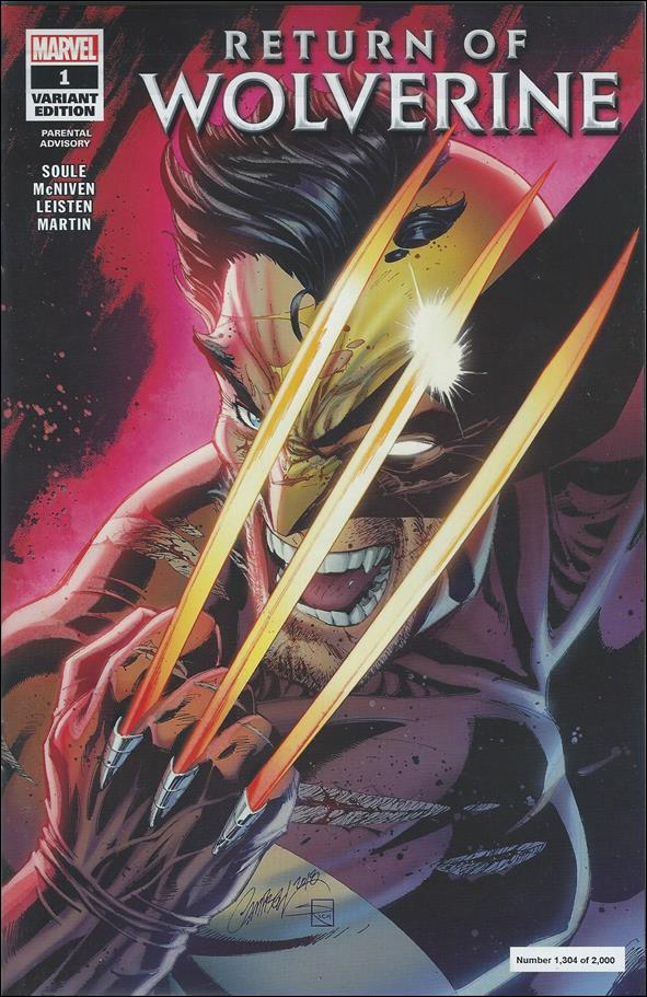 Return of Wolverine issue 1-ZC J. Scott Campbell Glow in the Dark Cover 1/2000