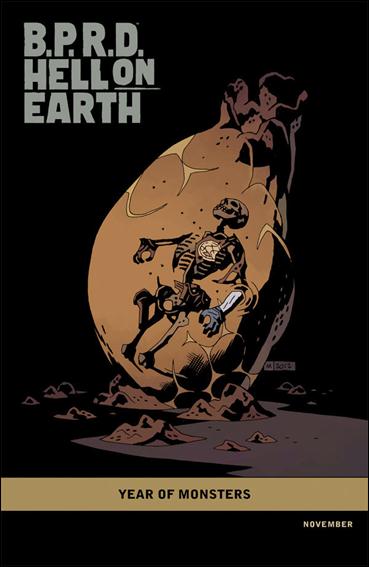 B.P.R.D. Hell on Earth (2012) issue 101-B Mike Mignola "Year of Monsters" Cover