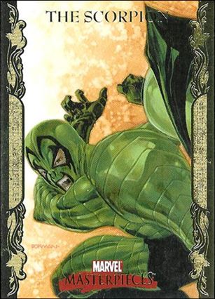 2007 Marvel Masterpieces (Parallel Gold Border Base Set) card 73 The Scorpion