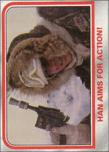 Star Wars: The Empire Strikes Back: Series 1 (Base Set) card 32 Han Aims for Action