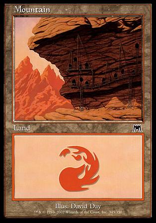 Magic the Gathering: Onslaught (Base Set) card 345 Mountain