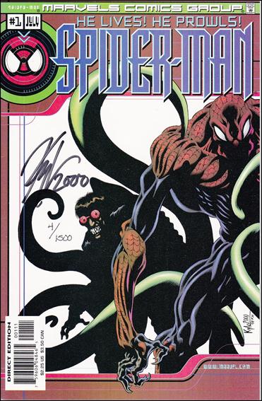 Marvels Comics: Spider-Man issue 1-B DF (Signed by Kyle Holtz) 1/1500