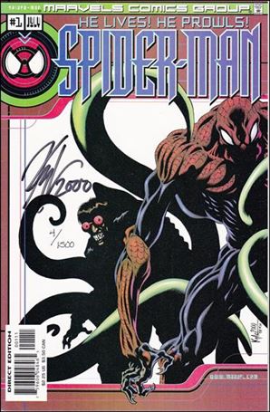 Marvels Comics: Spider-Man issue 1-B DF (Signed by Kyle Holtz) 1/1500
