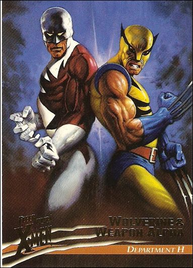 1996 Fleer Ultra X-Men: Wolverine (Base Set) card 18 Wolverine & Weapon Alpha