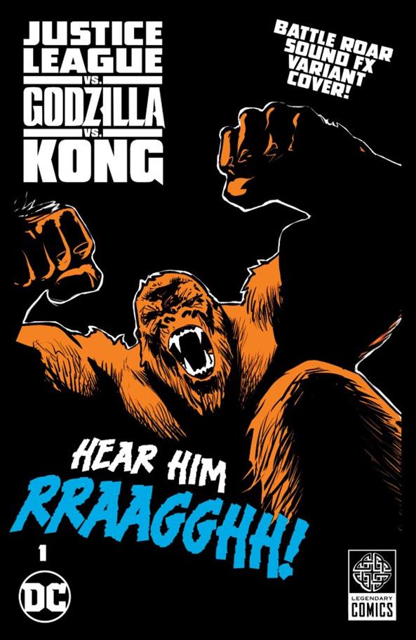 Justice League vs. Godzilla vs. Kong issue 1-G Christian Duce Kong Roar FX Gatefold Cover