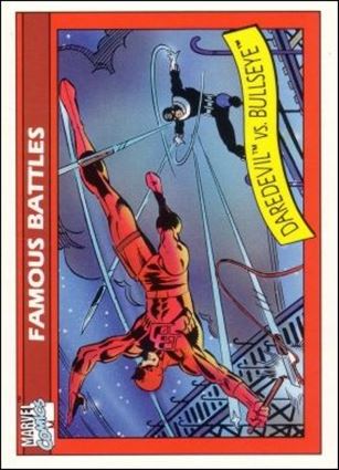 Marvel Universe: Series 1 (Base Set) card 94 Daredevil vs Bullseye