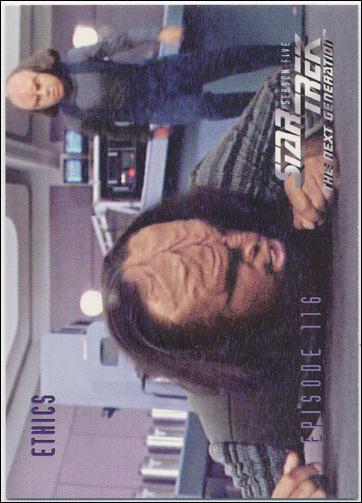 Star Trek: The Next Generation - The Episode Collection Season Five (Base Set) card 476 Ethics, Episode 116B